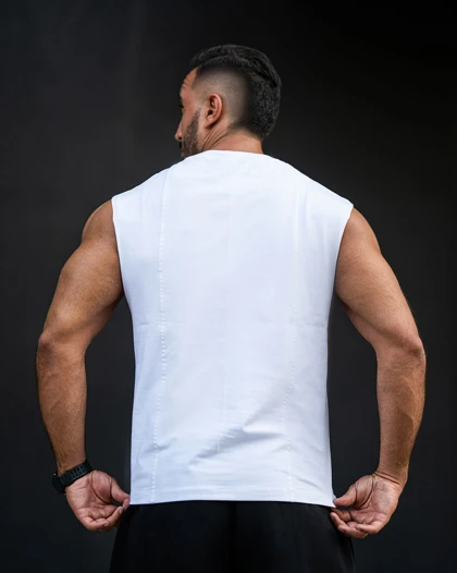 رکابی ورزشی وست ADIDAS سفید فری سایز