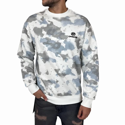 دورس مردانه آبی طرح چریکی پاره قواره باکسی