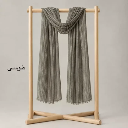 شال زنانه ابریشم راه راه 0041110110861