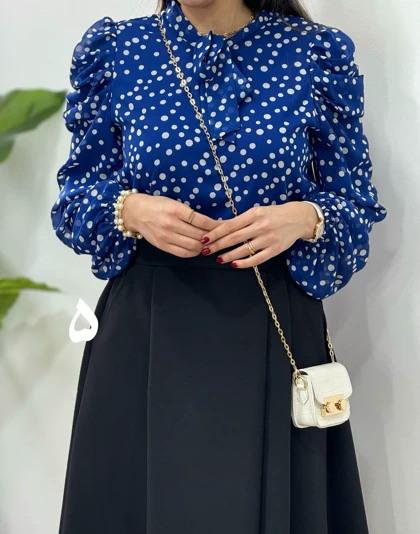 شومیز حریر مجلسی مهلا (کد 2445)