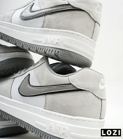 کفش کتانی بزرگ پا طوسی نایک NIKE AIR FORCE