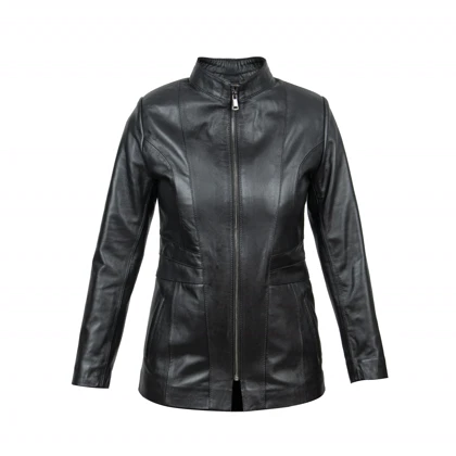 پالتو زنانه چرم کروکو مدل wg1001