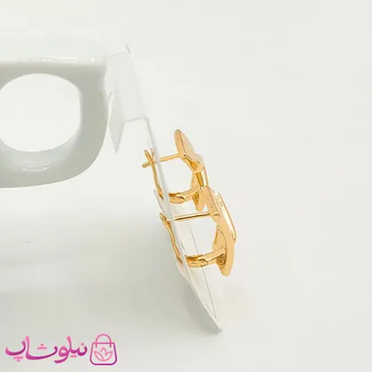 گوشواره دخترانه ژوپینگ مدل V طلایی