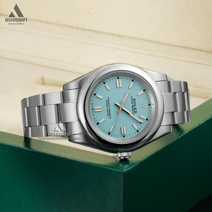 رولکس پرپچوال صفحه آبی آسمانی Rolex Perpetual light blue 01