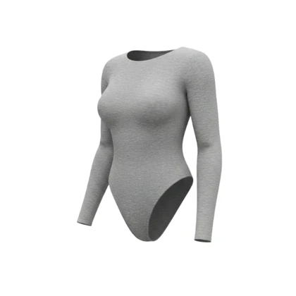 بادی نخی یقه گرد طوسی مه جامه