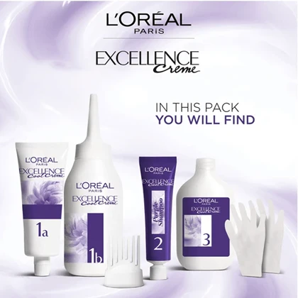 کیت رنگ مو فرانسوی Excellence لورال شماره 7.11