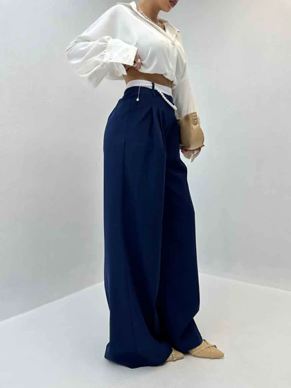 شلوار پارچه ای مرواریدی