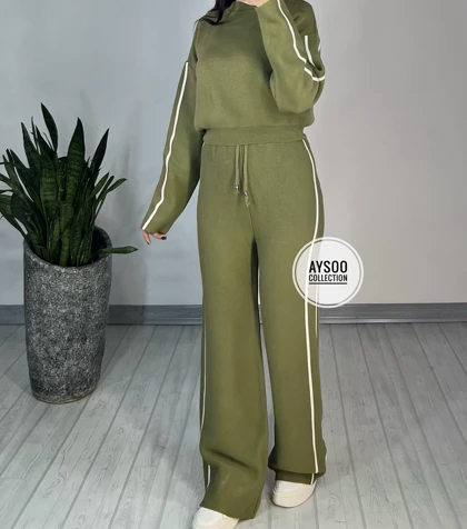 ست بلوز شلوار بافت