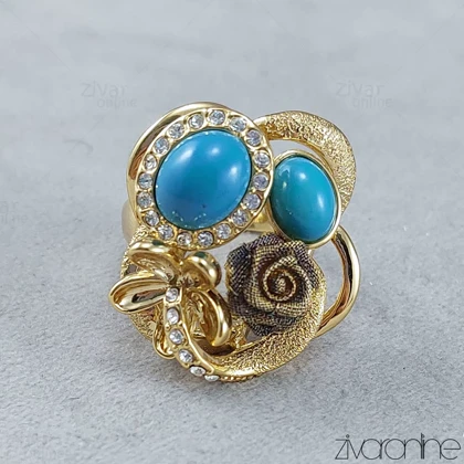 انگشتر زنانه مجلسی وینویز طرح فیروزه 30120