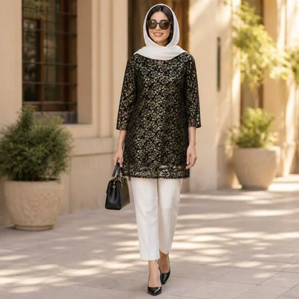 شومیز گیپور زنانه