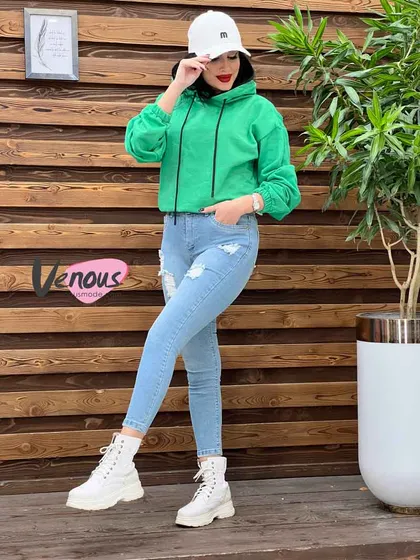 شلوار جین اسکینی زاپ‌دار