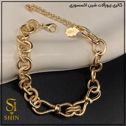 دستبند زنانه استیل شین شانل کد dzsh21