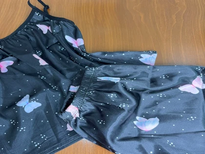 ست تاپ و شلوارک طرح پروانه 187