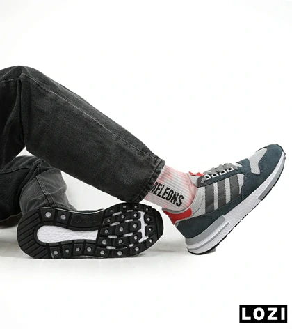 کفش کتانی مردانه طوسی فیلی زیر سفید آدیداس adidas ZX 500