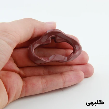 کلیپس دخترانه مدل منحنی کوچک دو رنگ