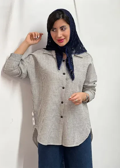 شومیز پولکی کد 4060