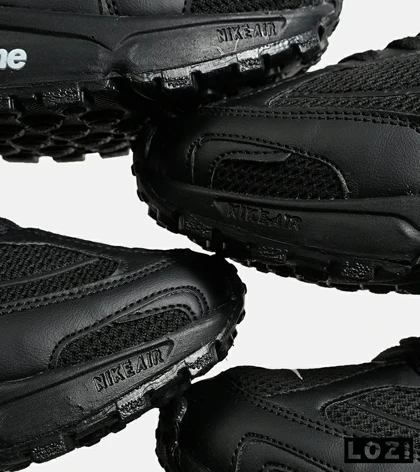 کفش کتانی مردانه مشکی آبی نایک NIKE x SUPREME shox ride 2