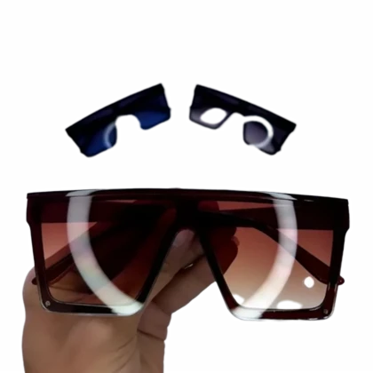 عینک آفتابی مردانه و زنانه uv400 Y.S.L با کاور و دستمال اشانتیون