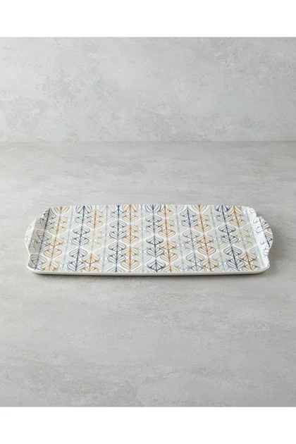 سینی دو تکه English Home مدل Cosy Stripe ملامین - آبی