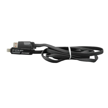 کابل فست تبدیل USB/USB-C به USB-C/لایتنینگ گرین لاین مدل Braided طول 1.2 متر