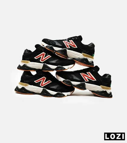 کفش کتانی مردانه و زنانه مشکی قرمز NEW BALANCE 9060
