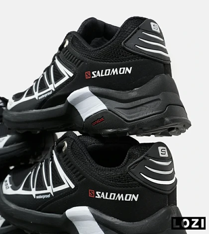 کفش کتانی مردانه و زنانه مشکی سفید Salomon Lab V.02