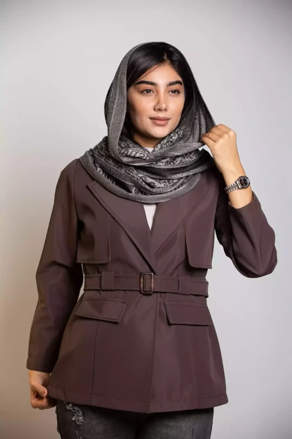 بارانی کوتاه یقه انگلیسی