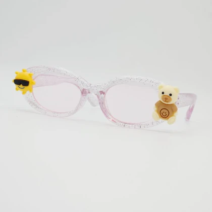 عینک آفتابی بچگانه طرح گربه خرسی با شیشه‌های ضد اشعه U