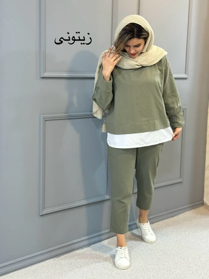 ست مانتو شلوار مام استایل 0038