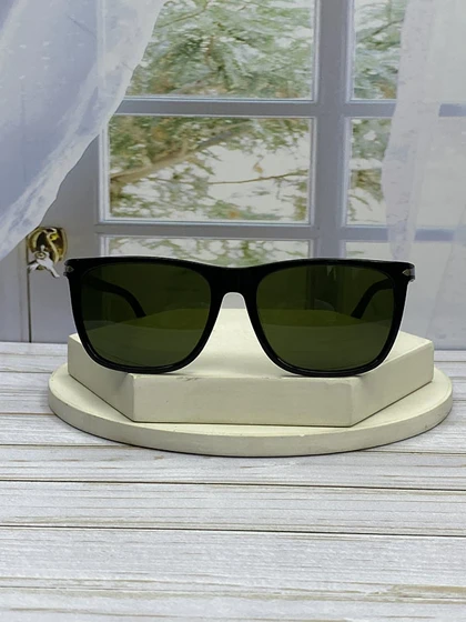 عینک آفتابی پرسول مدل PO3243/S فریم استات و کائوچو، عدسی شیشه‌ای UV400 با وضوح دید فوق‌العاده