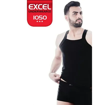 ست زیرپوش و شورت پادار مشکی اکسل مدل 1050 سایز xl