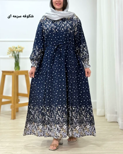 پیراهن ساحلی نخی آنیا ( طوبا نخی ) کد محصول 1596