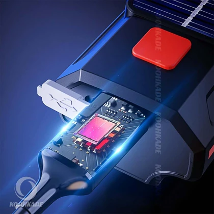 چراغ جلو دوچرخه بوق دار شارژی NITRO