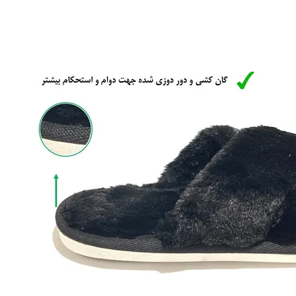 دمپایی روفرشی نیکتا مدل 12000-1-BK