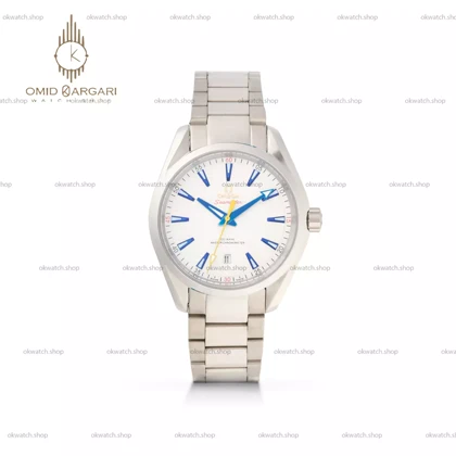 ساعت مچی امگا سیمستر بند سیلور صفحه سفید Omega Seamaster