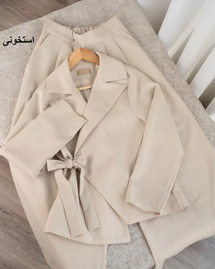 ست کت و شلوار کمربندی کیارا کد 29521