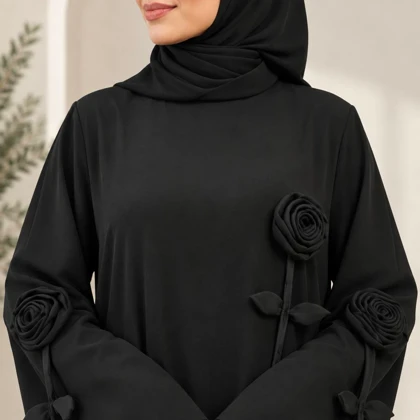 عبا ژاکلین رزا مشکی مشکی