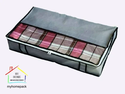 زیرتختی پتو کد 105337 رنگ نوک مدادی