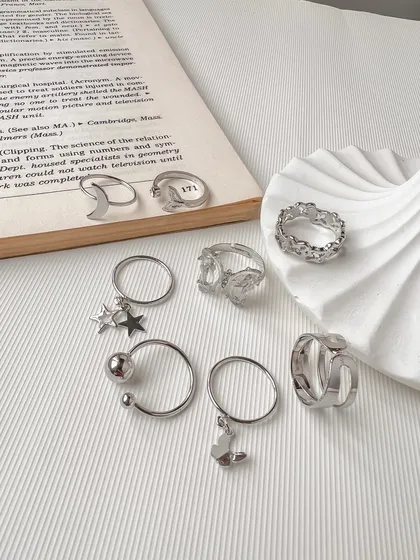 انگشتر پکی پروانه جواهری ring pack