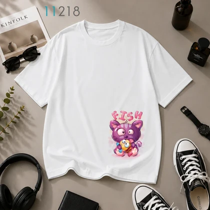 تیشرت باکسی طرح پیشی FISH