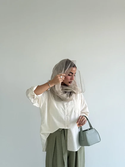 شومیز تک جیب نیلای