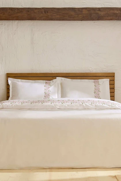 سرویس روتختی دو نفره Karaca Home مدل Rosven پنبه - سفید
