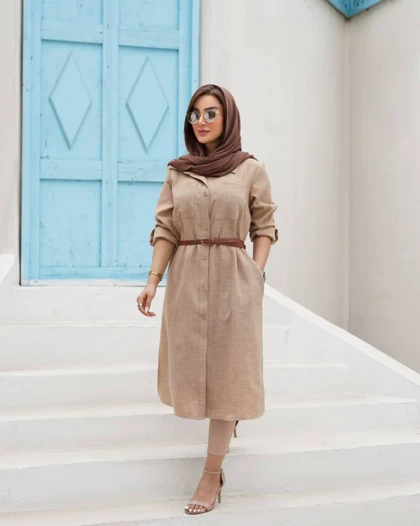 مانتو تابستانه مدل نگاه کد 4004
