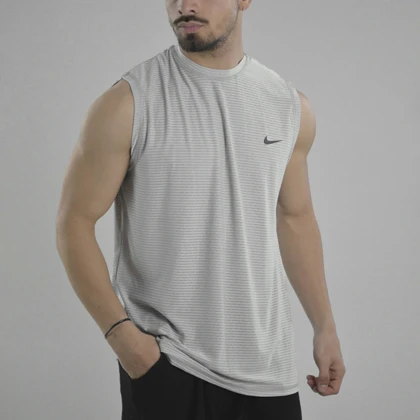 رکابی ورزشی مردانه نایک مدل VHD-Dri Fit-4K0988 طوسی روشن