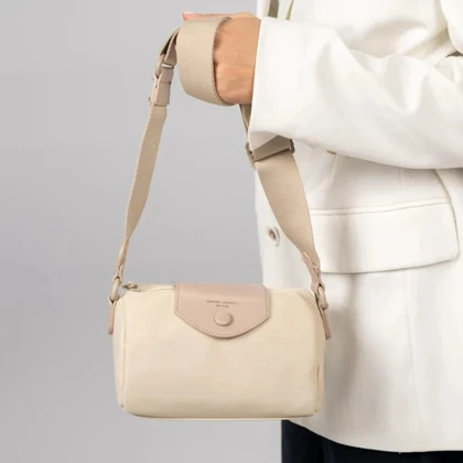 کیف دوشی زنانه چرم مصنوعی بدون دسته دیوید جونز DAVIDJONES