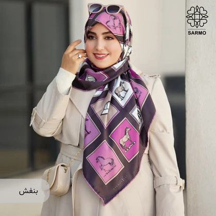 روسری ابریشم توییل هورس