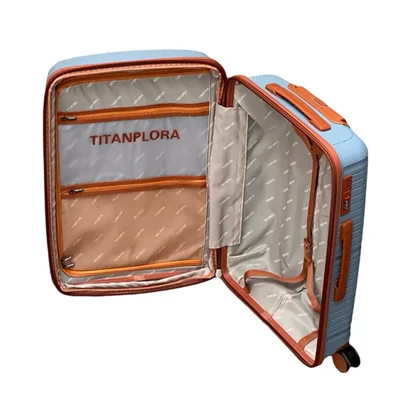 چمدان نشکن تیتان پلورا مدل TITANPLORA - TP6666 SMALL TRAVEL IN STYLE سایز کوچک