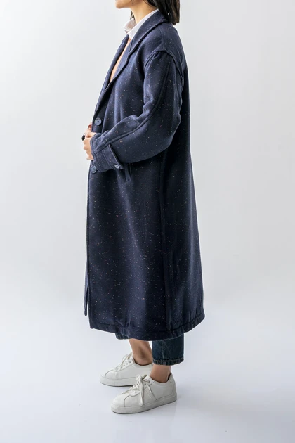 پالتو بلند یقه برگردان زنانه