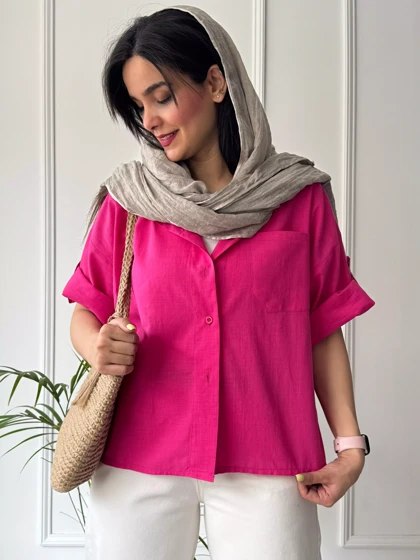 مانتو شومیزی باکسی سایه