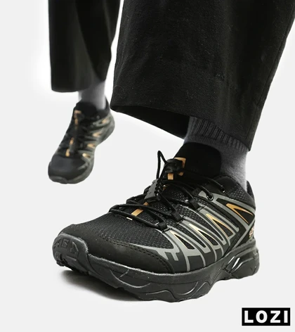 کفش کتانی بزرگ پا مشکی طلایی سالومون Salomon X ULTRA